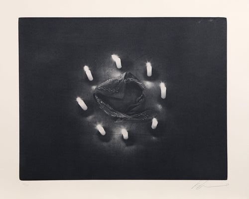 Bandana from the Candlelight Series Etching | Les Levine,{{product.type}}