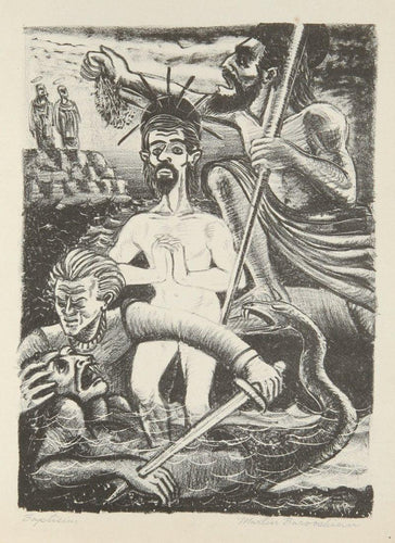 Baptism Lithograph | Martin Barooshian,{{product.type}}