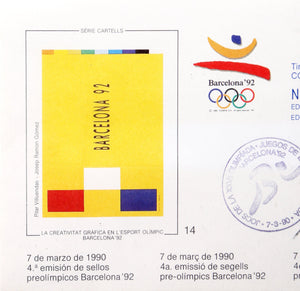 Barcelona Pre-Olympic Stamp 3 Mixed Media | Eduardo Arranz-Bravo,{{product.type}}