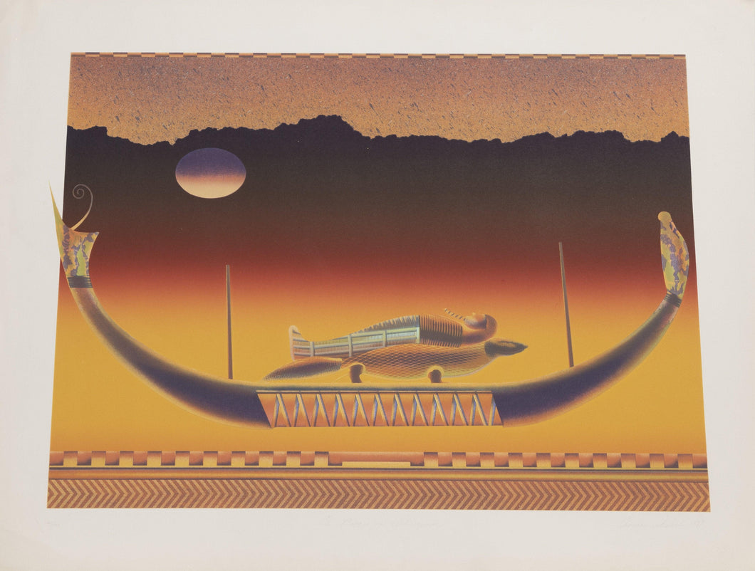 Barge of Ichneumon Screenprint | Thomas Akawie,{{product.type}}