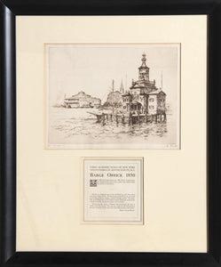 Barge Office Etching | Anton Schutz,{{product.type}}