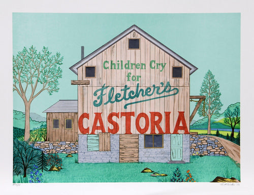 Barn in Stockport, New York Screenprint | Jack Hofflander,{{product.type}}