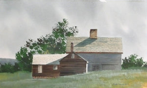 Barn in Summer Watercolor | James Feriola,{{product.type}}