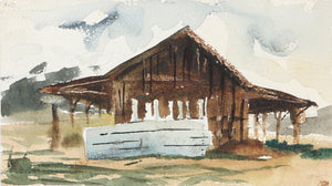 Barn (P4.1) Watercolor | Eve Nethercott,{{product.type}}