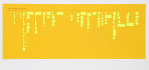 Barnett Newman: The Paintings (Yellow) Screenprint | David Diao,{{product.type}}