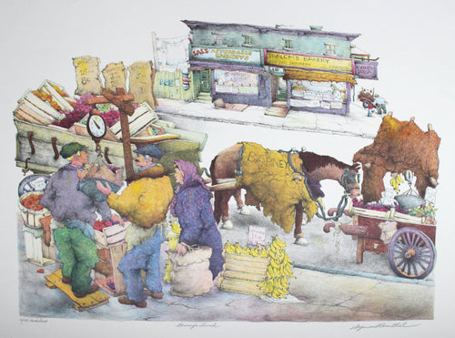 Barneys Lunch Lithograph | Seymour Rosenthal,{{product.type}}