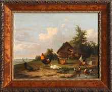 Barnyard Scene Oil | Cornelius van Leemputten,{{product.type}}