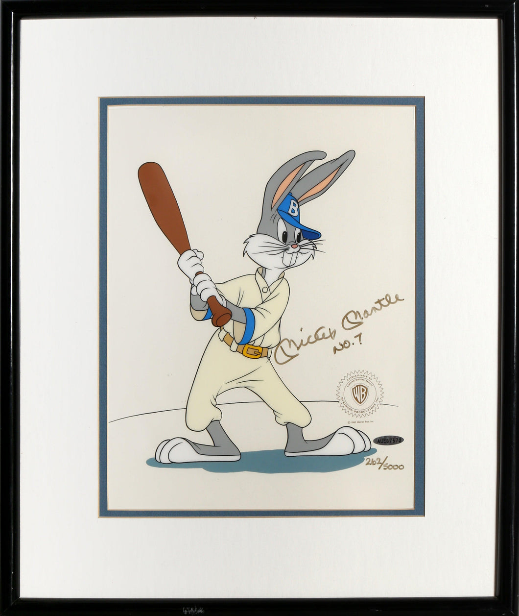 Baseball Bugs with Mickey Mantle Autograph Comic Book / Animation | Warner Bros. Cartoons,{{product.type}}