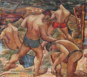 Bathers Oil | Unknown Artist,{{product.type}}