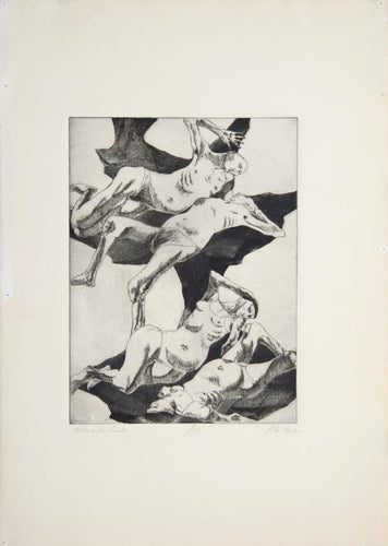 Bathers on Rock Etching | John Fenton,{{product.type}}