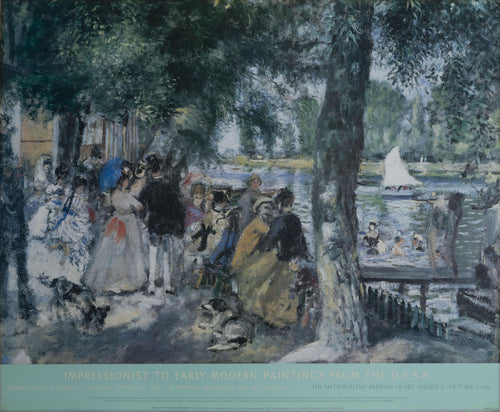 Bathing in the Seine at La Grenouillere Poster | Pierre-Auguste Renoir,{{product.type}}