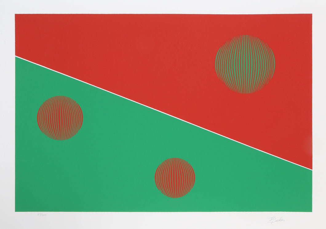 Bauhaus (Red and Green) Screenprint | Gisela Beker,{{product.type}}