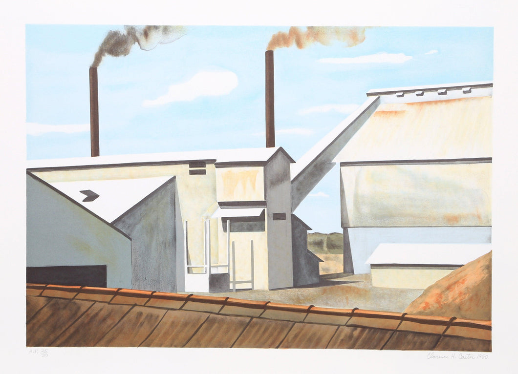 Bauxite Factory, Suriname Lithograph | Clarence Holbrook Carter,{{product.type}}