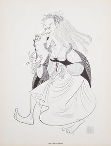 Bea Lillie as Ophelia Lithograph | Al Hirschfeld,{{product.type}}