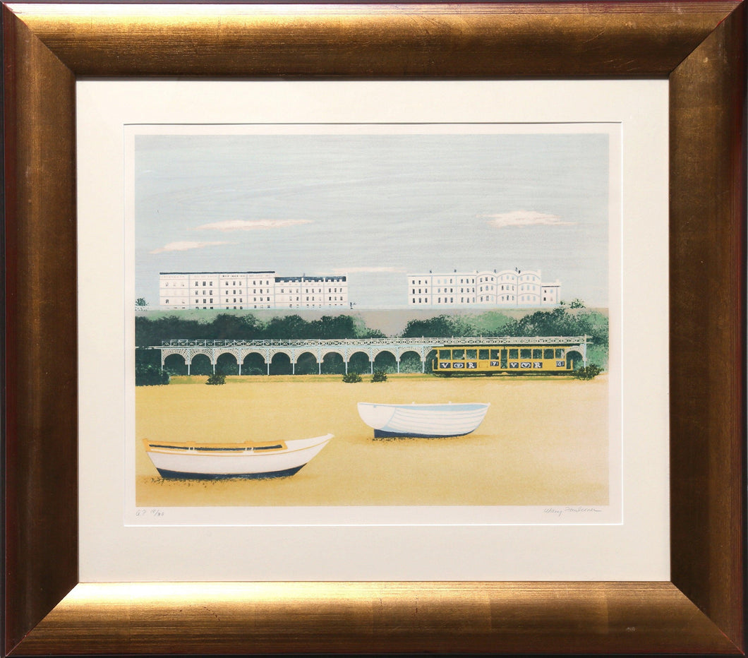 Beach at Brighton Lithograph | Mary Faulconer,{{product.type}}