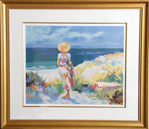 Beach at Morning Lithograph | Don Hazen,{{product.type}}