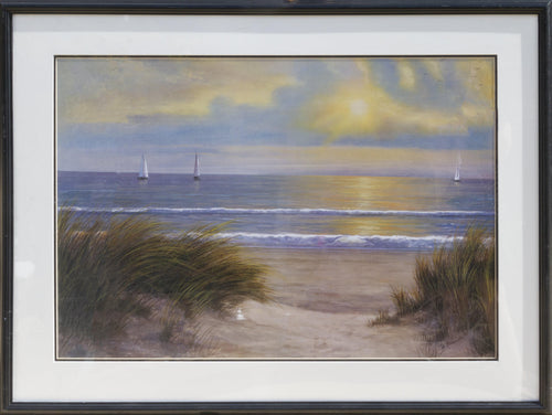 Beach at Sunset Poster | Unknown Artist - Poster,{{product.type}}