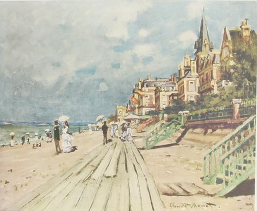 Beach at Trouville Poster | Claude Monet,{{product.type}}