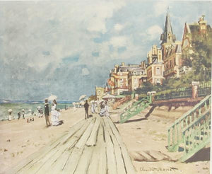 Beach at Trouville Poster | Claude Monet,{{product.type}}
