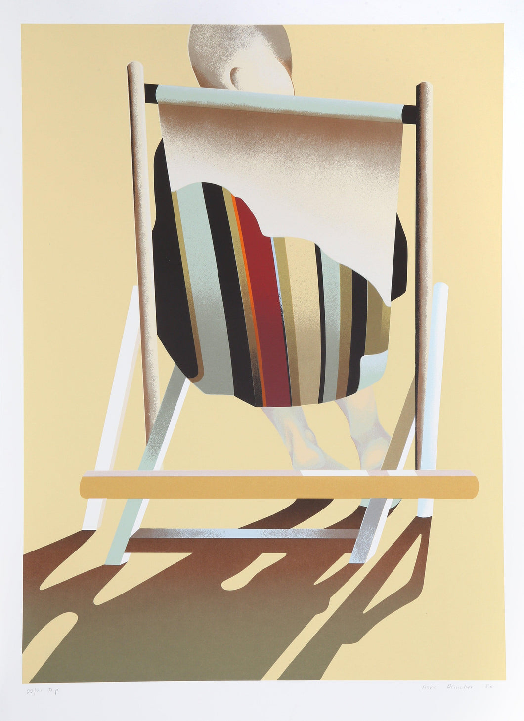 Beach Chair 2 Screenprint | Hava Raucher,{{product.type}}