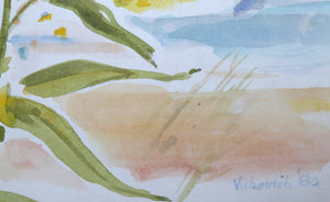 Beach Goldenrod II Watercolor | Charles Blaze Vukovich,{{product.type}}