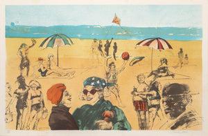Beach Lithograph | Marcia Marx,{{product.type}}