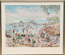 Beach Scene Watercolor | Margaret Wendell Huntington,{{product.type}}