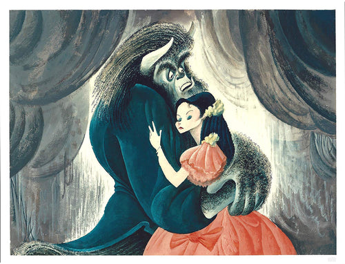 Beauty and the Beast Lithograph | Al Hirschfeld,{{product.type}}