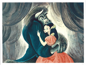 Beauty and the Beast Lithograph | Al Hirschfeld,{{product.type}}
