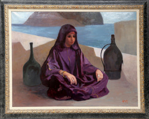 Bedouin Woman in Purple Oil | Philippe Alfieri,{{product.type}}