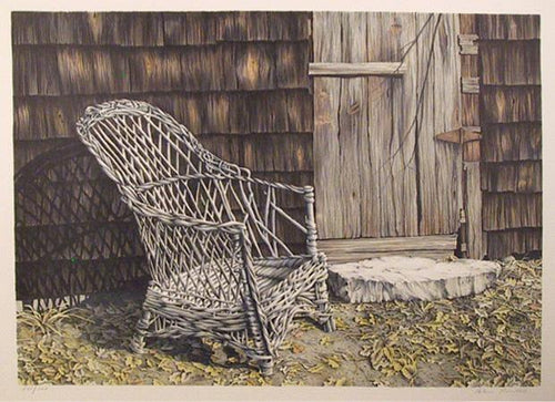 Behind David's Barn Lithograph | Helen Rundell,{{product.type}}