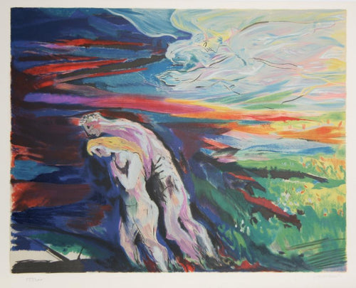 Behold the man has become like one of us... from the In the Beginning Portfolio Lithograph | Abraham Rattner,{{product.type}}