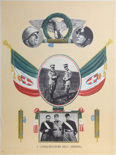 Benito Mussolini, I Conquistatori dell'Abissinia Poster | Unknown Artist,{{product.type}}