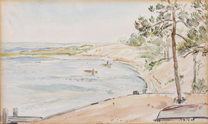 Bennett's Cove, Hampton Bays II Watercolor | Charles Blaze Vukovich,{{product.type}}