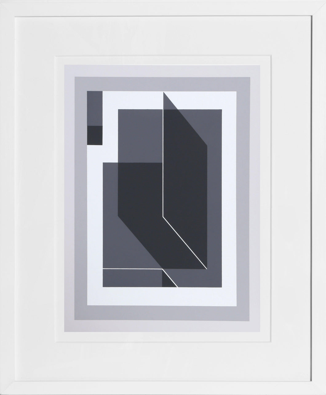 Bent Black - P1, F25, I2 Screenprint | Josef Albers,{{product.type}}