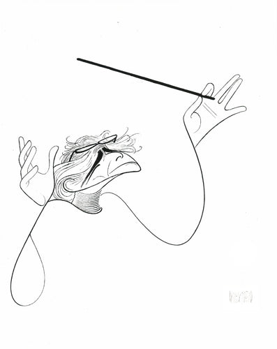 Bernstein Conducts Beethoven Lithograph | Al Hirschfeld,{{product.type}}