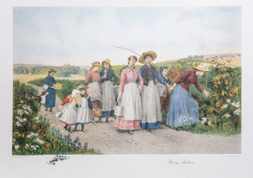 Berry Pickers Poster | Jennie Brownscombe,{{product.type}}