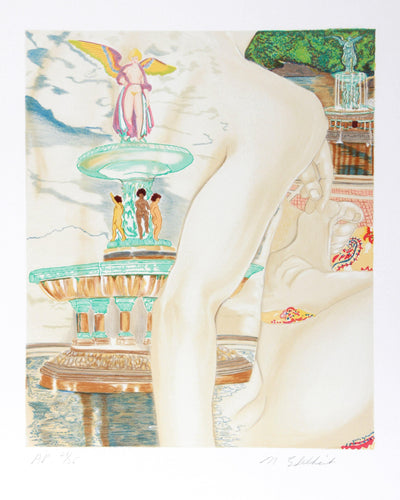 Bethesda Fountain Lithograph | Martha Edelheit,{{product.type}}