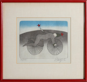 Bicycle Man Etching | Peter Barger,{{product.type}}