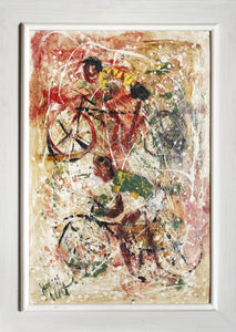 Bicyclists Oil | John Uht,{{product.type}}