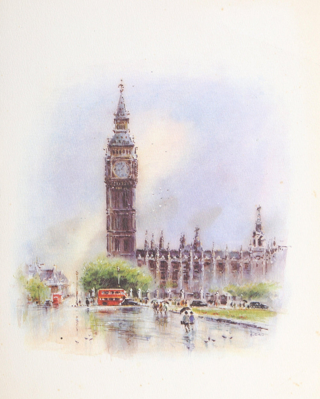 Big Ben Palace of Westminster London Poster | Asterio Pascolini,{{product.type}}