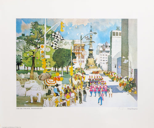 Big Parade, Indianapolis lithograph | Dong Kingman,{{product.type}}