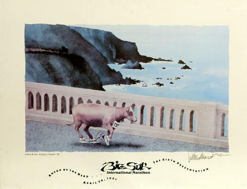 Big Sur International Marathon Poster | Will Bullas,{{product.type}}