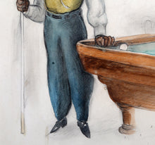 Billiards Table Watercolor | Charles Alston,{{product.type}}