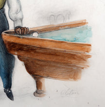Billiards Table Watercolor | Charles Alston,{{product.type}}