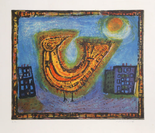 Bird and Sun Lithograph | Judith Bledsoe,{{product.type}}