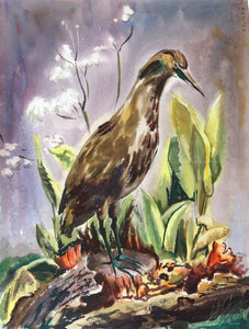 Bird (P6.17) Watercolor | Eve Nethercott,{{product.type}}
