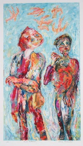 Bird Watchers Lithograph | Sabina Teichman,{{product.type}}