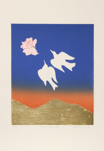 Birds, Flowers IV Etching | Mireille Kramer,{{product.type}}