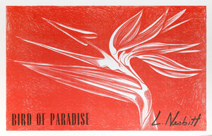 Birds of Paradise (Red) Lithograph | Lowell Blair Nesbitt,{{product.type}}